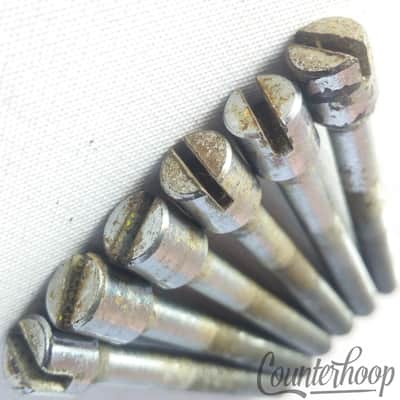 Trixon 6x 1 5/8"Slotted Tension T-Rods Snare/Floor Tom Drum Germany Vintage 60s image 2