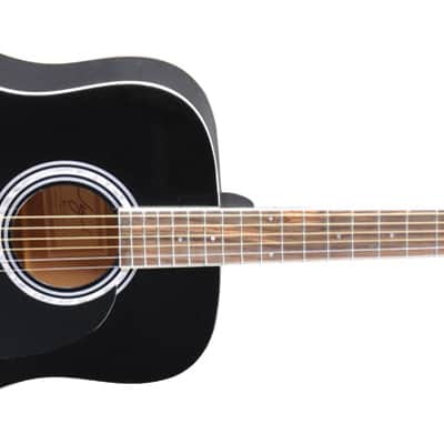 Jay Turser JJ45-PAK-BK Basswood Top Mahogany Neck 3/4 Size 6-String Acoustic Guitar w/Gig Bag, Strap, Tuner & Picks image 2