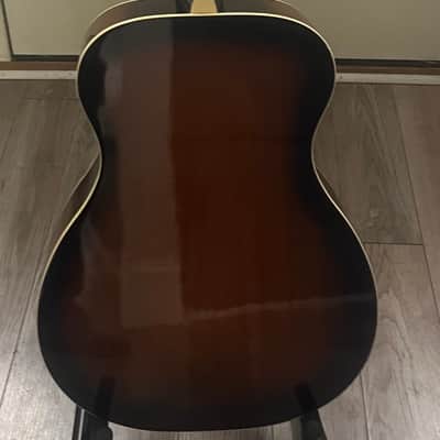 Vintage Regal Round Neck Resonator Acoustic Guitar Sunburst image 3