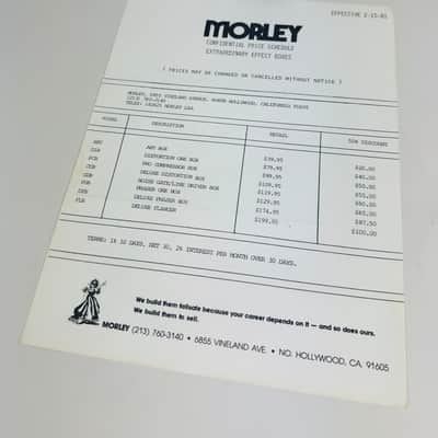Morley Four-Piece Dealer Pack 1981 image 5
