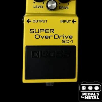 Boss SD-1 Super OverDrive (Silver Label) 1997 - Present - Yellow - X18546 image 1