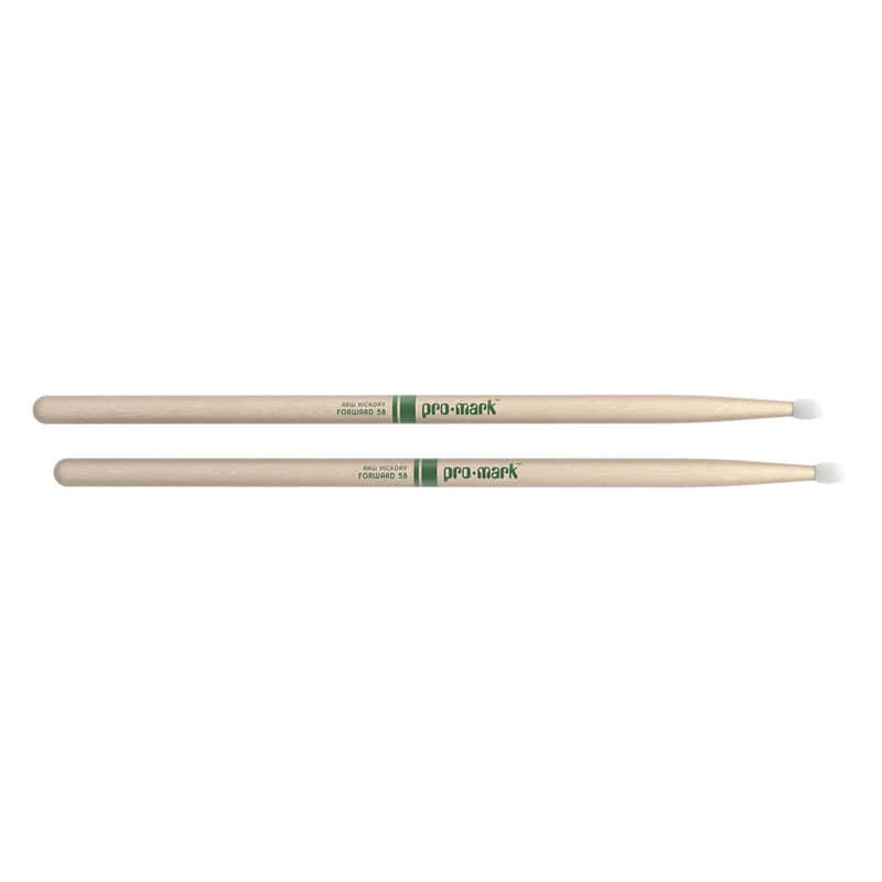 ProMark Hickory 5B The Natural Nylon Tip Drum Stick image 1