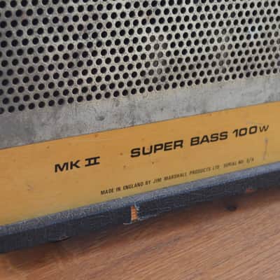 Marshall JCM 800 Bass Series MKII 100-Watt Head 1982 image 10