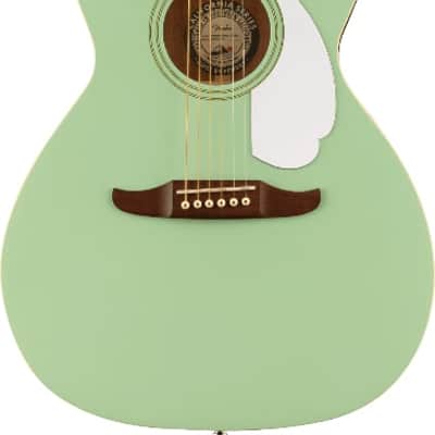 Fender Newporter Player Acoustic Electric Guitar Surf Green image 1