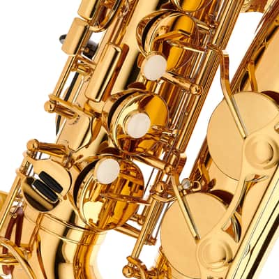 Yamaha YAS-280 Eb Alto Saxophone - Gold Lacquer - High F# & Front F Keys image 13