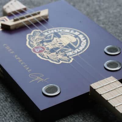 Guy Fieri/Espinosa Knuckle Sandwich Acoustic Cigar Box Ukulele by D-Art Homemade Guitar Co. image 5