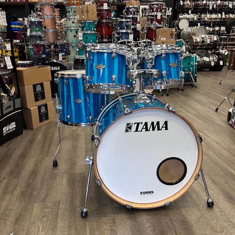 Used Tama Starclassic Performer Maple/Birch Shell Pack 10/12/16/22 (Sky Blue Aurora) image 1