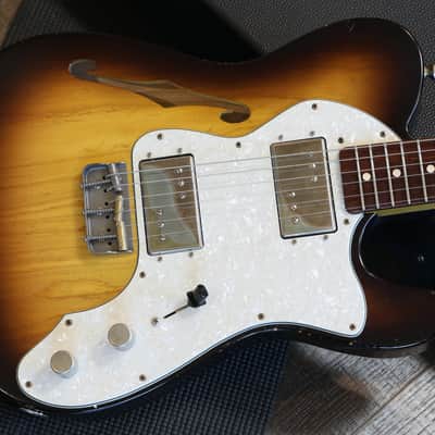 Minty! 2025 Retrosound Americana TL Thinline Semi-Hollow Electric Guitar 2 Tone Sunburst + OHSC image 3