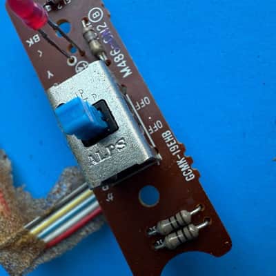 CASIO MT-100 Vintage Keyboard Part: Power ON/OFF Switch PCB [M486-CN2B] image 2