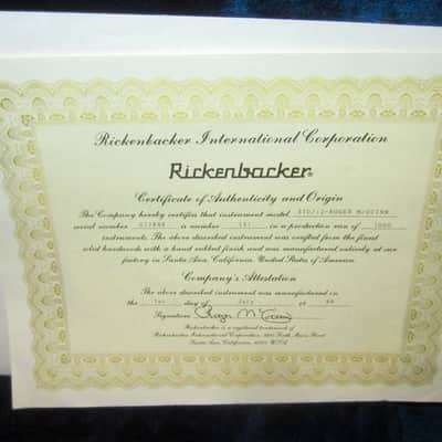 1988 Rickenbacker Roger McGuinn 370/12 RM Fireglo image 2