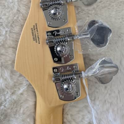 Mint Fender Standard Series 4-string Electric Jazz Bass Guitar, Aqua Marine Metallic image 6
