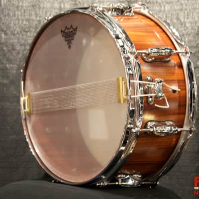 Castle Drum Co Padauk / Stave Keystone 6 x 14" (Top) x 13" (Bottom) image 4