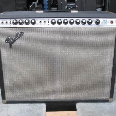 1974 Fender Twin Reverb Silverface Guitar Amp 2x12 Speaker Combo w/ Footswitch image 2