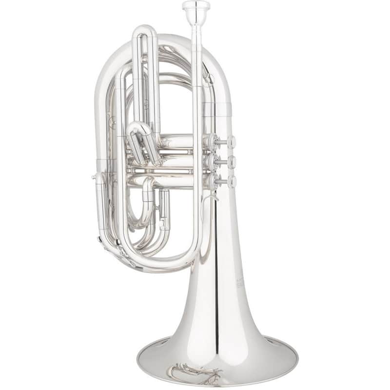 Eastman EMB411S Marching Baritone, Silver image 1