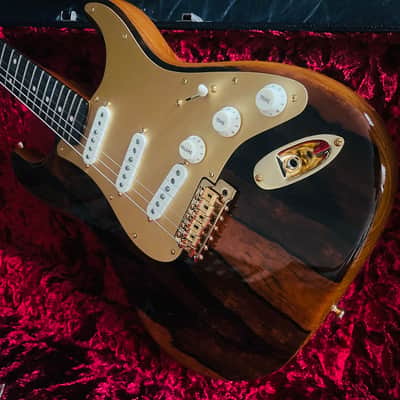 Mint Fender Custom Shop Artisan Pale Moon Ebony Strat Roasted AAA Birdseye Neck Ebony Board image 13