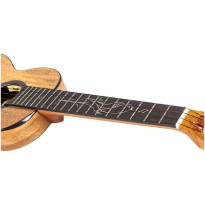 Flight SONGBIRD MANGO EQ-A Royal Series Solid Mango Top Mahogany Neck 4-String Tenor Acoustic-Electric Ukulele w/Gig Bag, Pickup & Humidifier image 12
