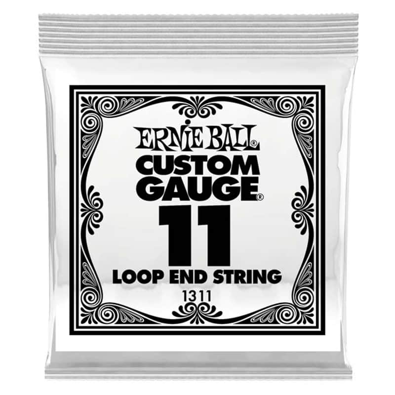 .011 Loop End Tin Plated Steel Custom Gauge for Banjo Mandolin Auto Harp Dulcimer Guitar Type String Works Great for Chinese 二胡 Spike Fiddle! image 1