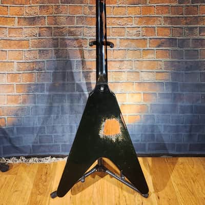 Vintage 1980 Gibson Flying V Stop Bar Tailpiece & Triangle Knob Layout Ebony w/ OHSC NEW FRETS image 20