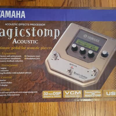 Yamaha MagicStomp Acoustic Stereo Multi-Effect Pedal 1990s - Tan/Silver image 1