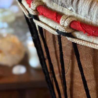 Djembe Medium - wood/skin image 2