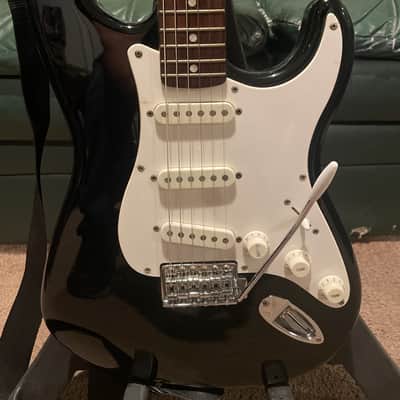 Fender Squire Stratocaster 20th Anniversary 2002 - Black/White image 2