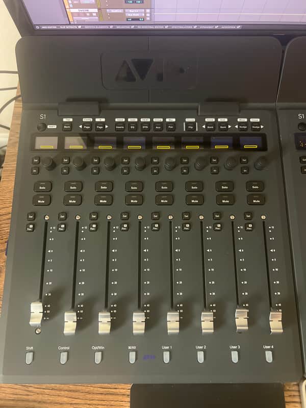 Avid S1 8-Fader EUCON Desktop Pro Tools Control Surface 2019 - 2020 - Black image 1