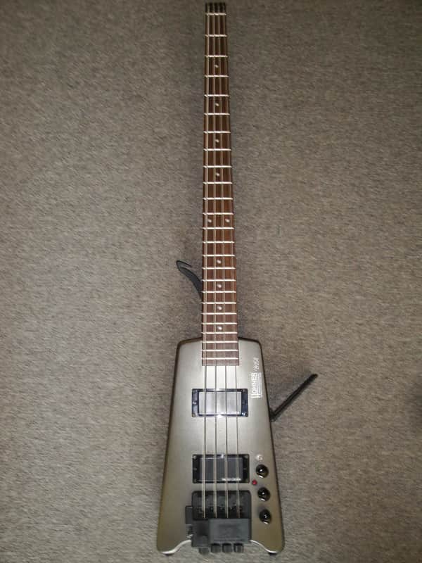 Hohner B2ADB Headless "Steinberger Copy" 4-String Bass Grey Nickel Stain image 1