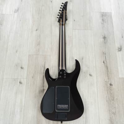 Legator Ninja X7 7-String Guitar, Buckeye Burl Top, EverTune Bridge, Royal Purple image 5
