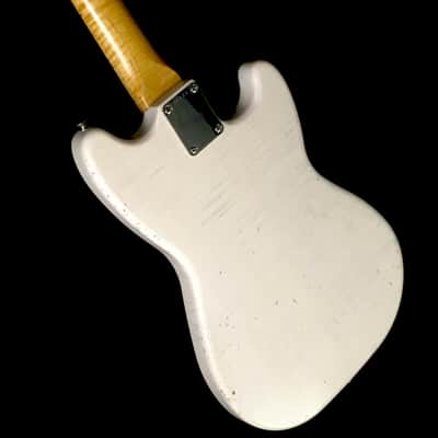 LEFTY! Boutique Custom Vintage Relic MM59 Musicmaster Shell Pink Nitro Pine 3/4 Size 22.5” Short Scale Clone Guitar 5.4 Lb HSC image 5