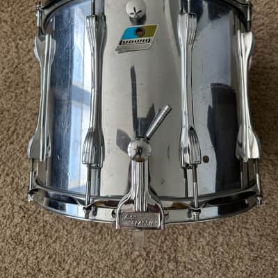Ludwig Marching snare drum 1970's - Chrome image 1