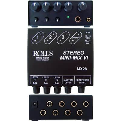 Rolls MX28 Mini-Mix VI Stereo Mixer