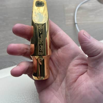 Ted Klum New London Tenor Mouthpiece - Size 8 - Brass/24k Gold Plated image 1