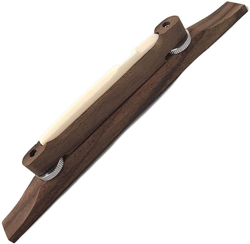 Archtop Guitar Bridge Bone Saddle Rosewood Compensated for Kay Harmony image 1