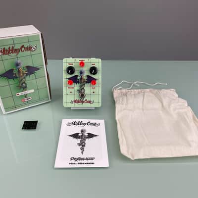 MOTLEY CRUE SOLD OUT Dr. Feelgood 30th Anniversary Guitar Distortion Effects Pedal  RARE Mick Mars 2019 - Sea Foam Green image 4