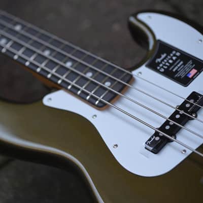 Fender American Ultra II Jazz Bass® - Texas Tea image 10