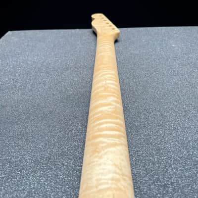Flamed Maple Tele Style Neck C Shape Satin 9.5 Radius #9 image 6