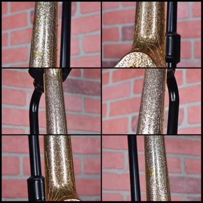 Gibson Custom Shop Original Firebird V 1 of 1 Gold Sparkle NAMM 1991 Owned by G.E. Smith / Signed & Dated by Tom Murphy w/OHSC image 15