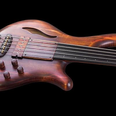 Mayones Patriot MR Fretless 5 Antique Brown image 6