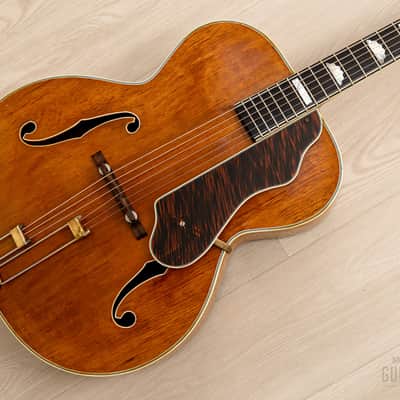 1941 Epiphone DeLuxe Pre-War Vintage Archtop Acoustic Guitar Blonde w/ Case image 1