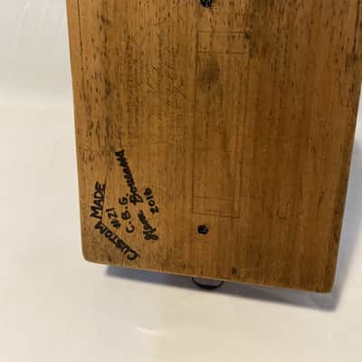 Custom 4-String Cigar Box Guitar – Antique Pre-WWII Mahogany Box – As Found image 11