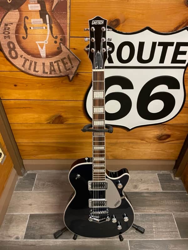Gretsch G5220 Electromatic Jet Single Cut V Tailpiece - Metallic Dark Sapphire image 1