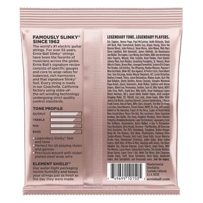 Zippy Slinky Nickel Wound Electric Guitar Strings 7-36 Gauge Set - world standard specs special-tempered+tinned steel & ni-plated wrap on steel hex core image 2