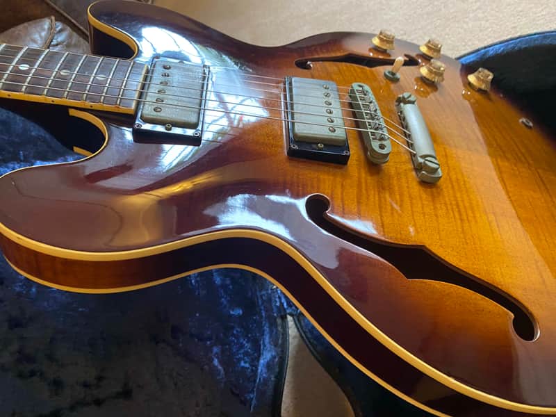 Greco Rare Vintage SA900 Semi-Acoustic 1978 Figured Tobacco