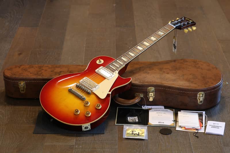 Unplayed! 2025 Gibson Custom Shop 1958 Reissue Les Paul Standard Electric Guitar Murphy Lab Light Aged Cherry Sunburst + COA OHSC image 1