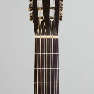 Stella H-922 12 String Flat Top Acoustic Guitar, made by Harmony (1961), ser. #2789H922, original brown chipboard case. image 5