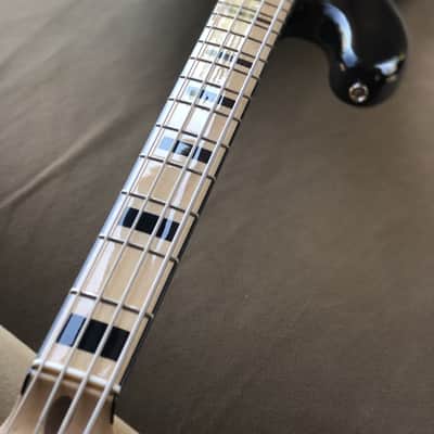 2025 Fender MIM Geddy Lee Jazz Bass Gloss Black image 7