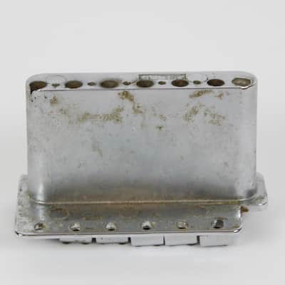 1978 Vintage Fender Stratocaster BRIDGE Assembly w/Tremolo Arm, Springs and Screws All Original 1970s USA Strat image 5