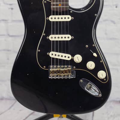 USED Fender Custom Shop Postmodern Stratocaster 6 String Electric Guitar Journeyman Relic 2023 Aged Black image 2