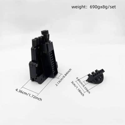 6 String Headless Guitar Bridge System with String Lock Nut image 2
