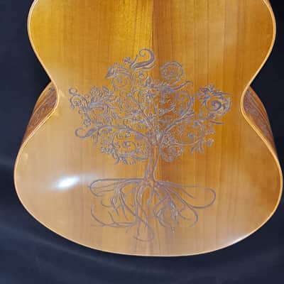 Blueberry Handmade Grand Concert Acoustic Guitar Tree of Life image 11